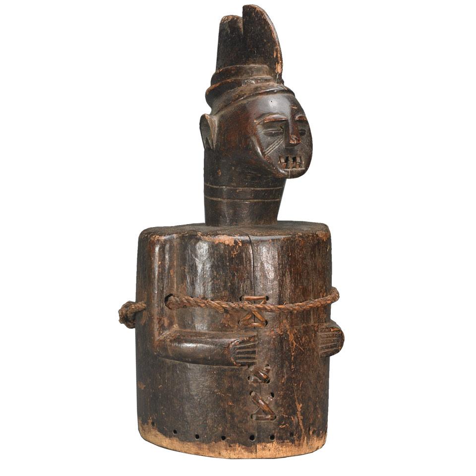 Mbete ( Kota ) Reliquary Vessel Lid