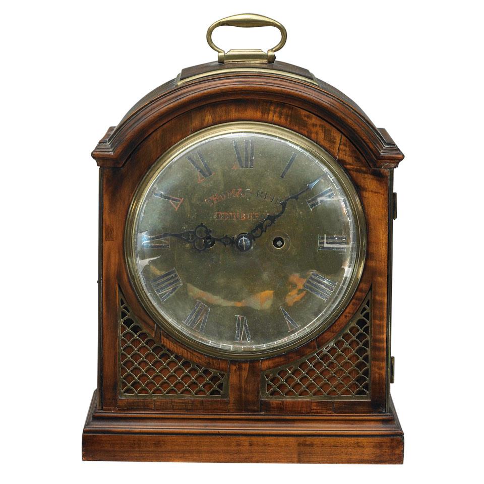 Robert Wood, London, George III Mahogany Bracket Clock, c.1800
