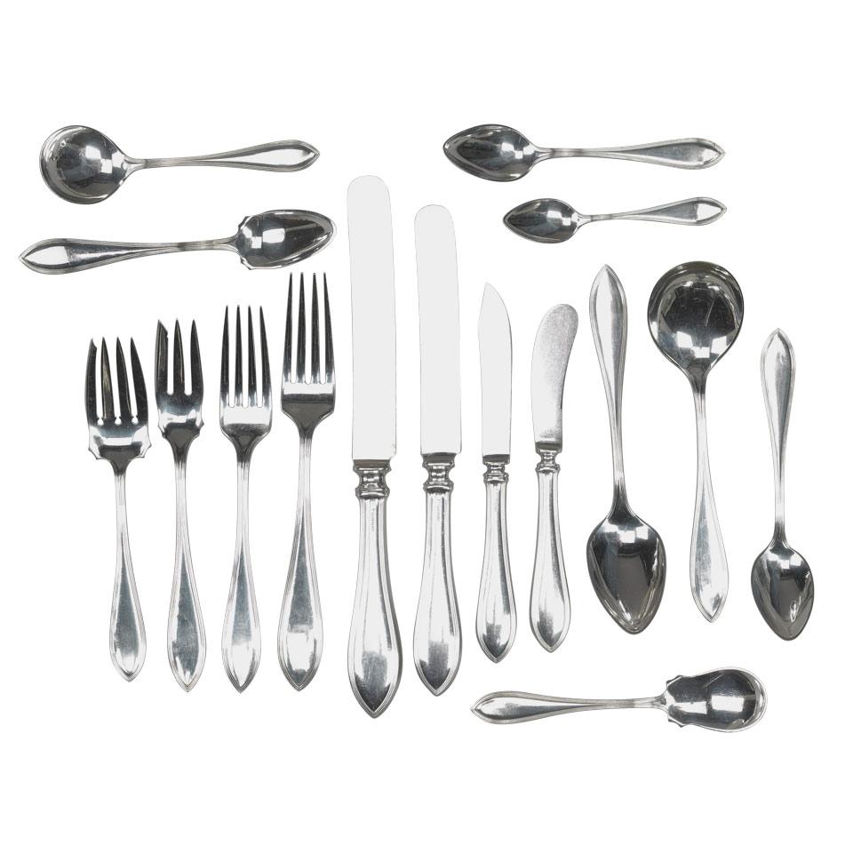 American Silver ‘Puritan’ Pattern Flatware Service, International Silver Co., Meriden, Ct., 20th century