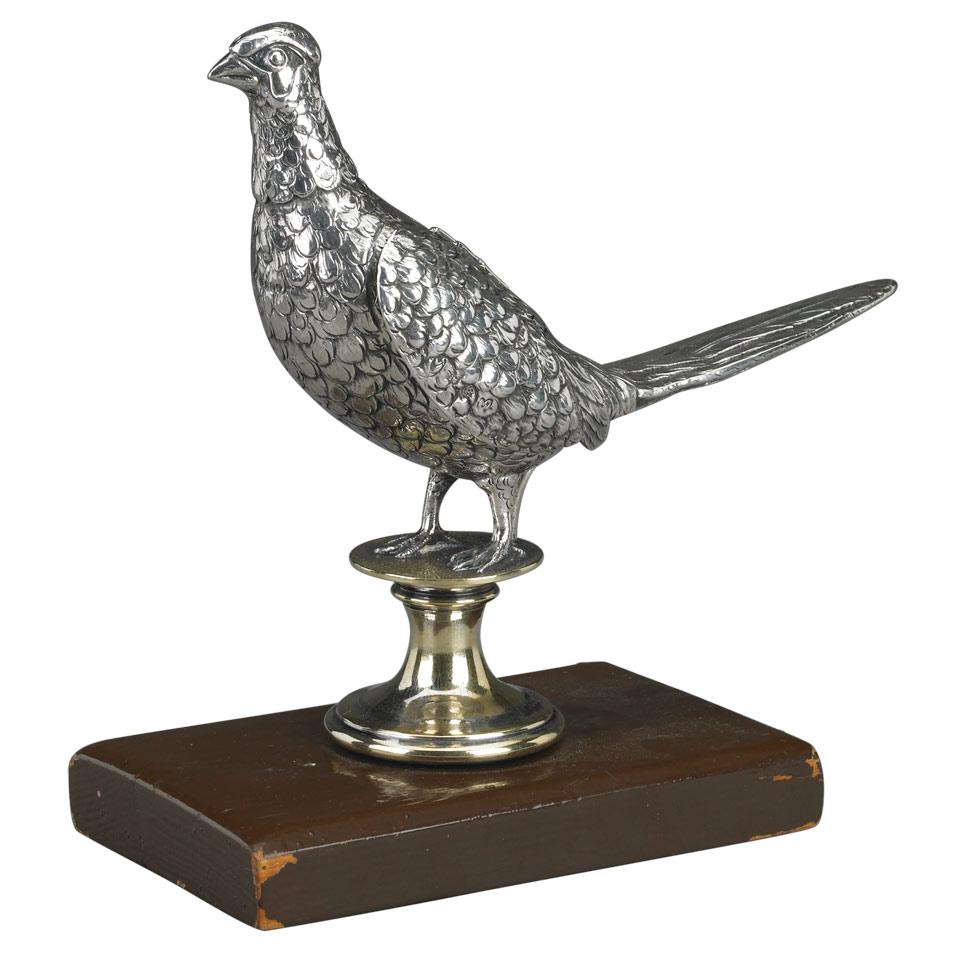 German Silver Model of a Pheasant, probably Hanau, c.1903