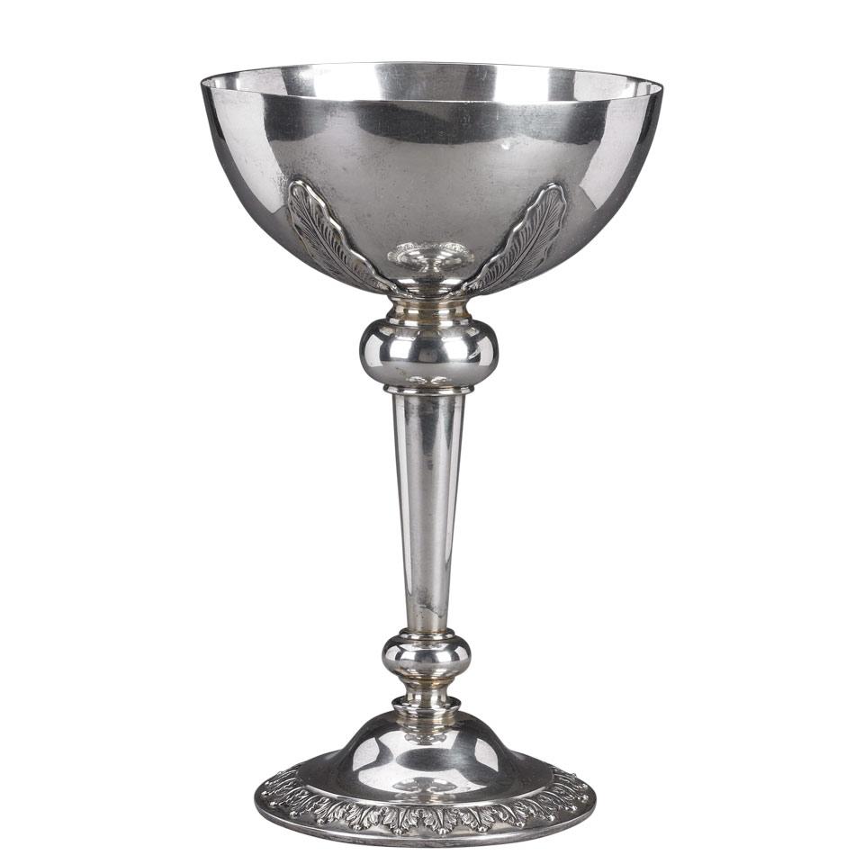 Edwardian Silver Pedestal Footed Bowl, Robert Stewart, London, 1904