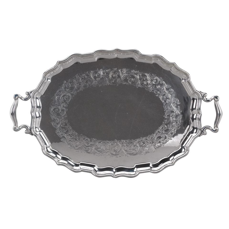 Canadian Silver Serving Tray, Henry Birks & Sons, Montreal, Que., 20th century