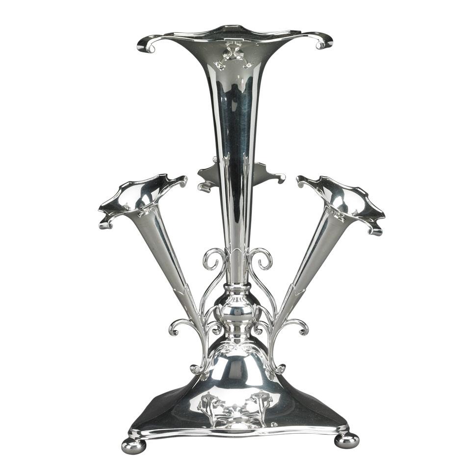 English Silver Epergne, James Deakin & Sons, Sheffield, 1910