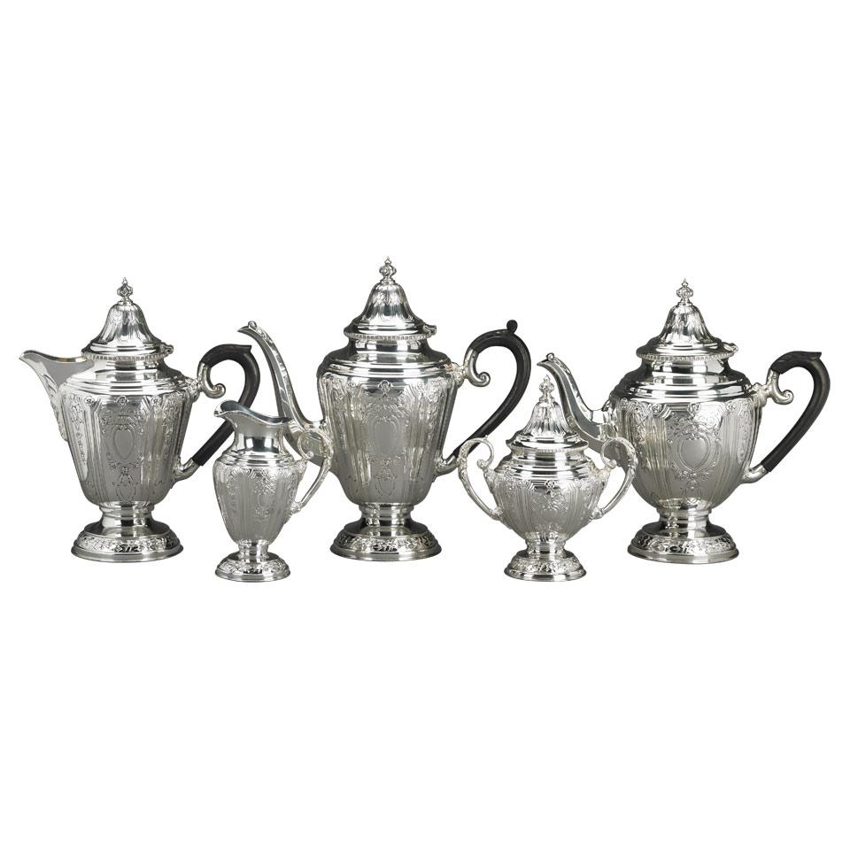 English Silver Tea and Coffee Service, Charles S. Green & Co., Birmingham, 1928