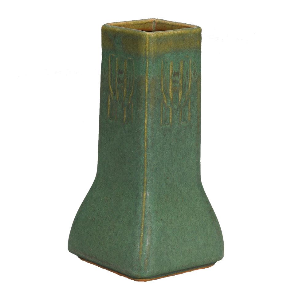 Fulper Green Glazed Vase, c.1920