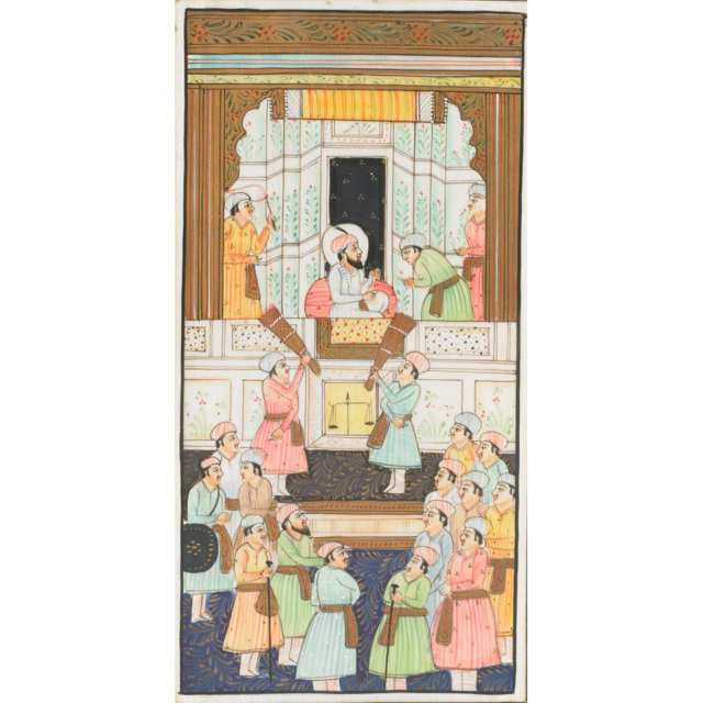 Ten South Asian Painted Miniatures on Ivory