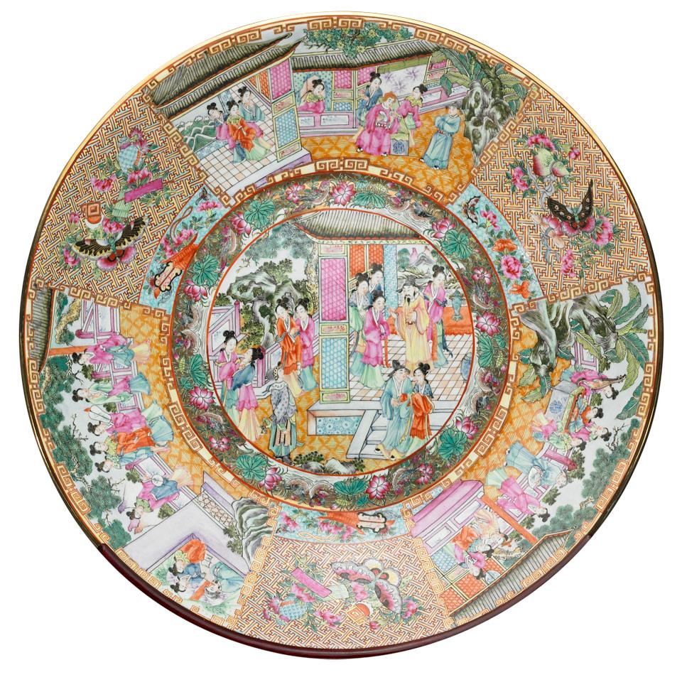Massive Famille Rose Charger, Tongzhi Mark, Republican Period, Circa 1930’s