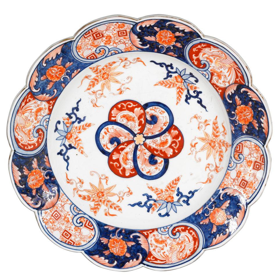 Large Imari Platter and Warming Plate, Edo Period, First Half 19th Century