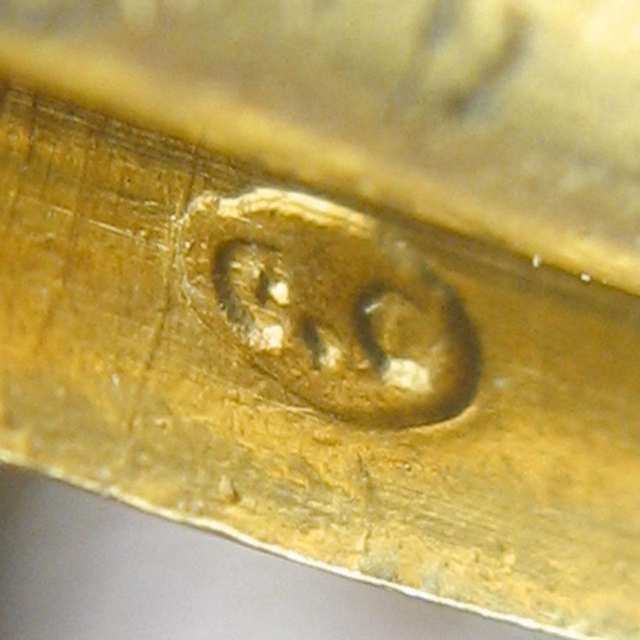 Carlo Giuliano 19th Century 18k Yellow Gold Hinged Bangle