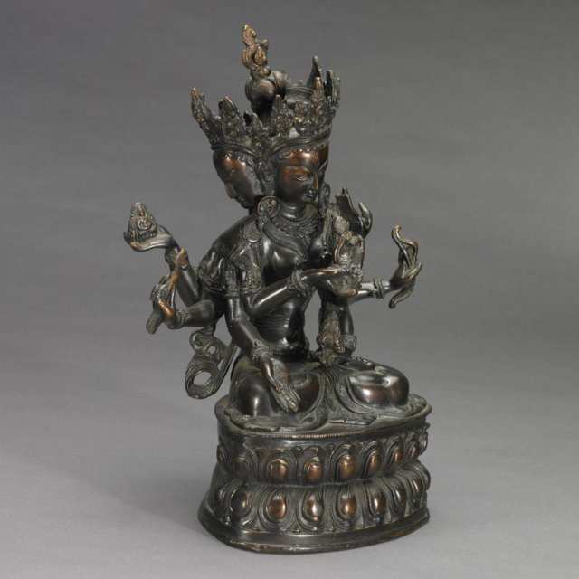 Bronze Figure of Ushnishavijaya, Sino-Tibetan