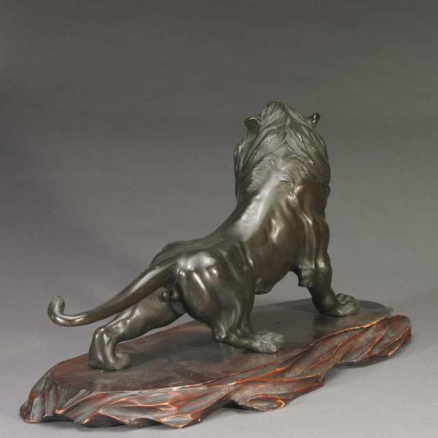 Bronze Lion, Meiji Period, Early 20th Century