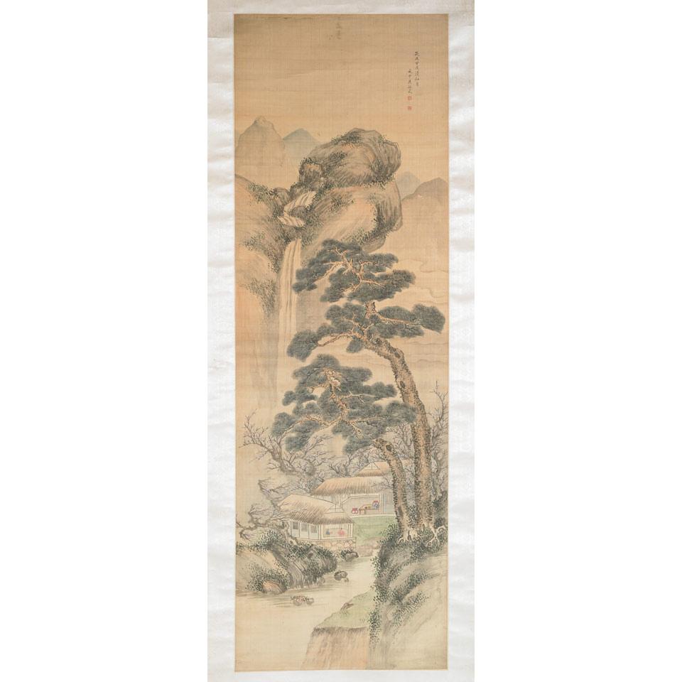 Four Chinese Scroll Paintings, 19th/20th Century