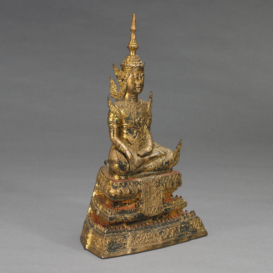 Bronze Seated Figure of Buddha, Thailand