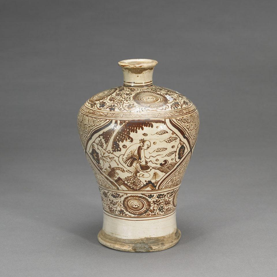 Cizhou Style Meiping Vase
