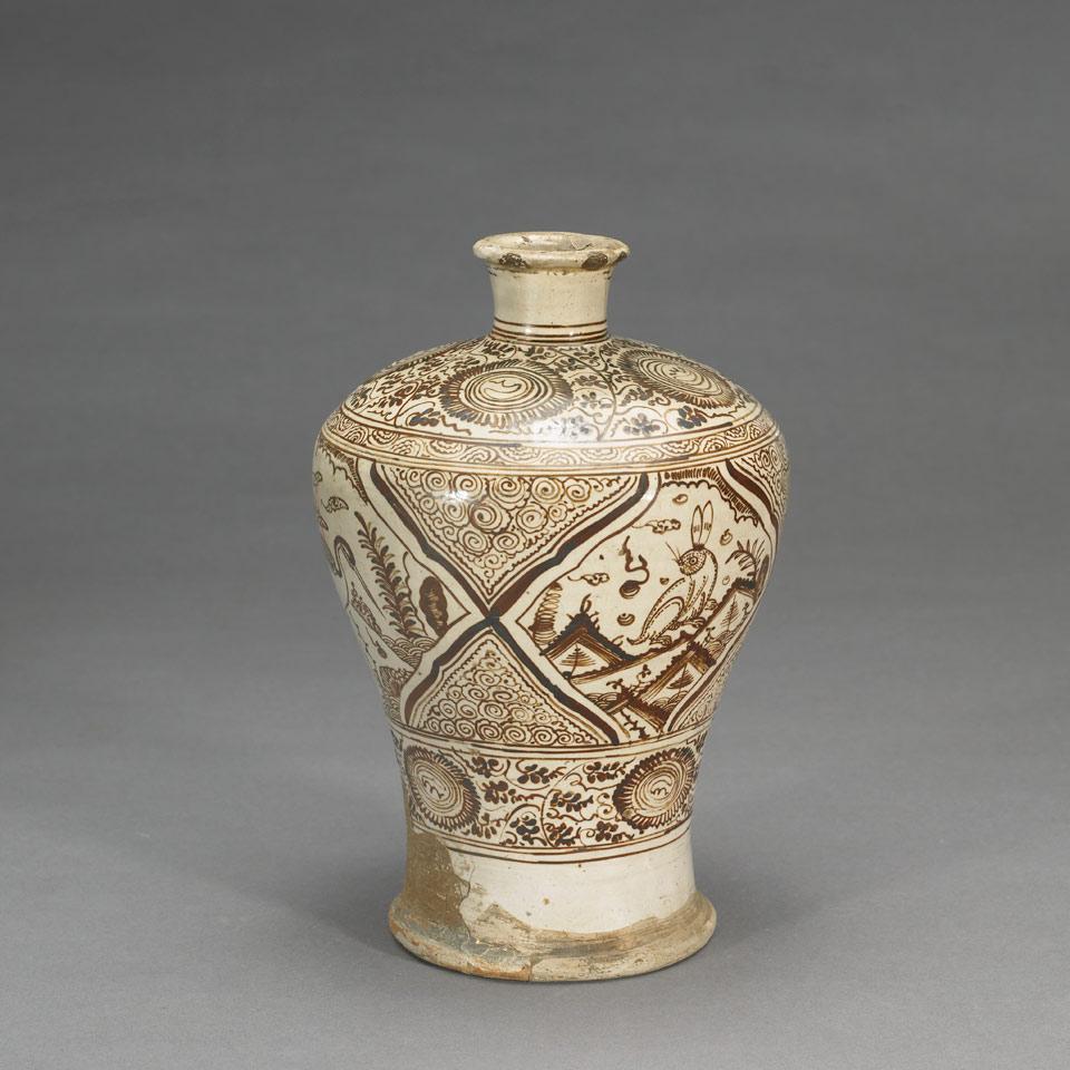 Cizhou Style Meiping Vase