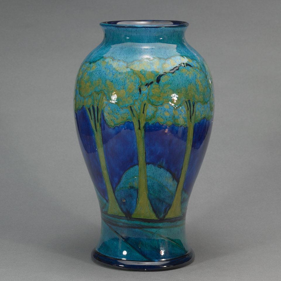 Moorcroft Moonlit Blue Vase, for the British Empire Exhibition, Wembley, 1924