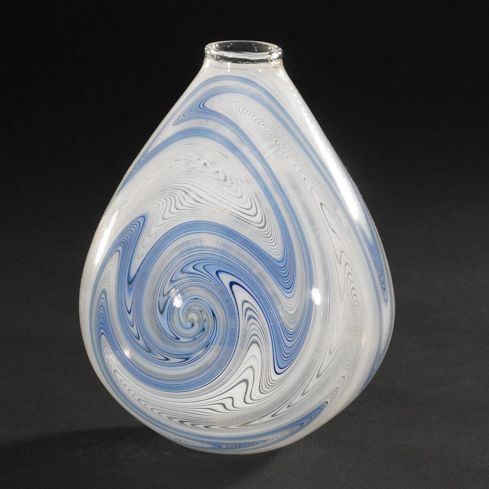 Matthias Klering (German, b.1930) Glass Vase, 1986