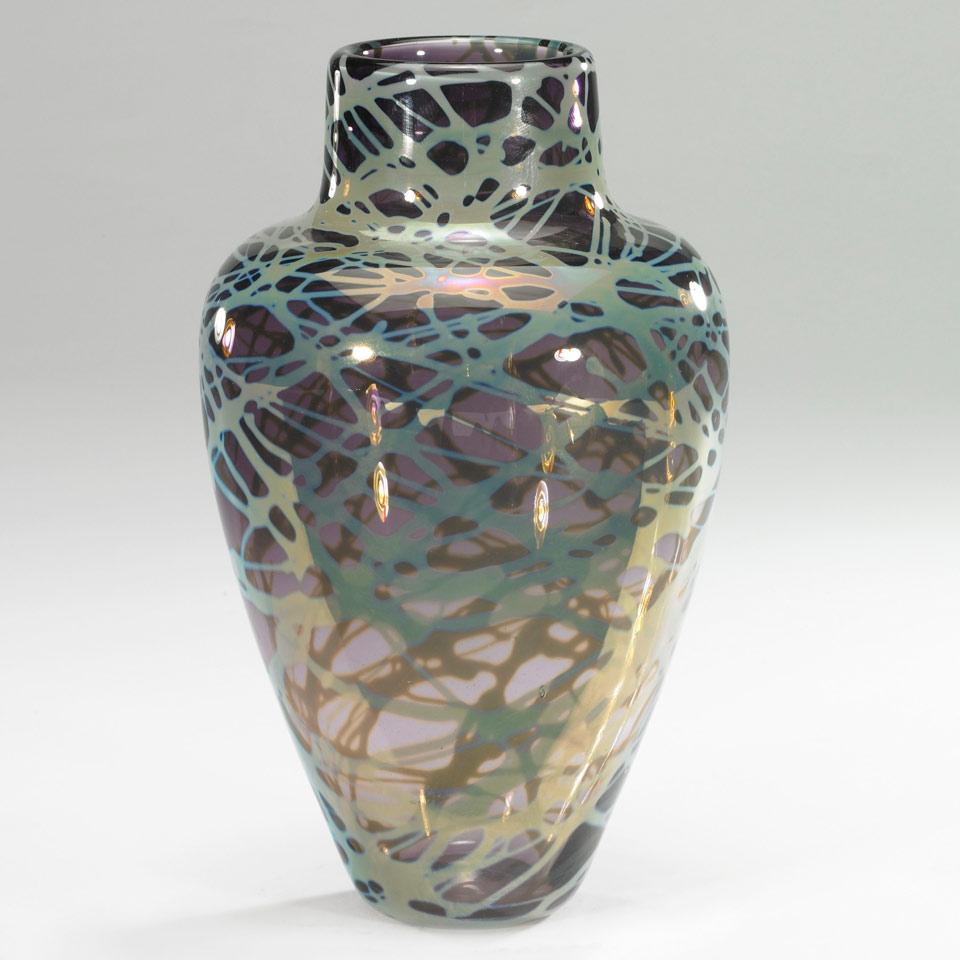 Michael Cohn (American, b.1949) and Molly Stone (American, b.1950), Glass Vase, 1986