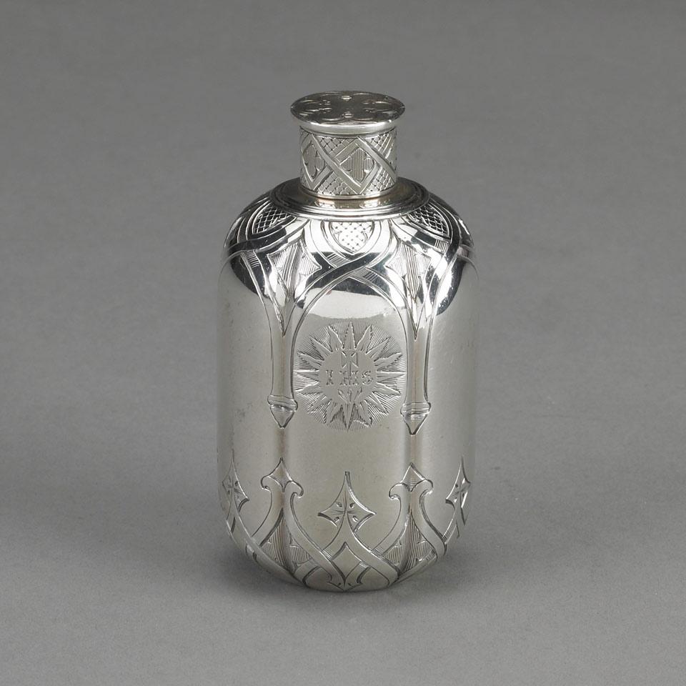 Victorian Silver Holy Water Bottle, Edward, Edward, John & William Barnard, London, 1845