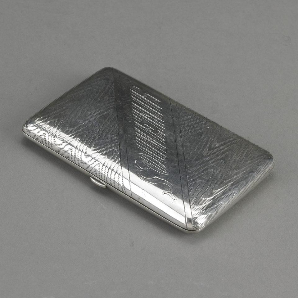Russian Silver Cheroot Case, Moscow, 1896-1908