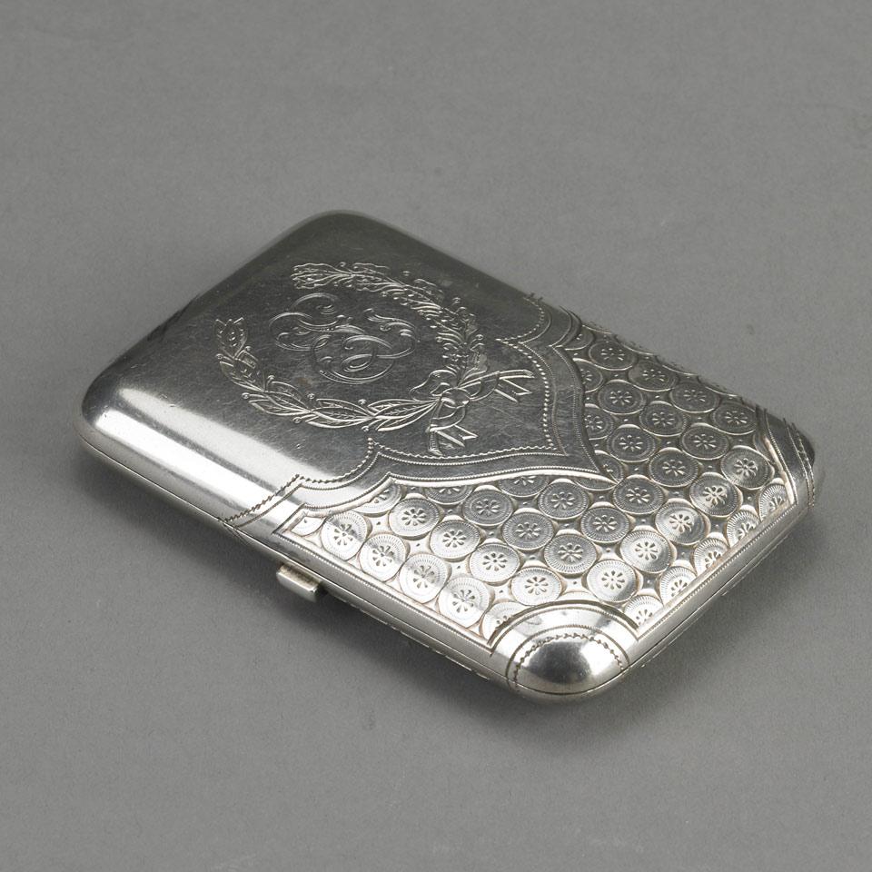 Russian Silver Cheroot Case, Moscow, 1894
