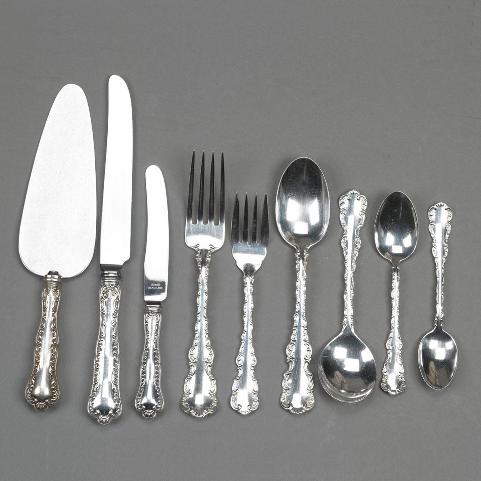 Canadian Silver ‘Louis XV’ Pattern Flatware Service, Henry Birks & Sons, Montreal, Que., 20th century