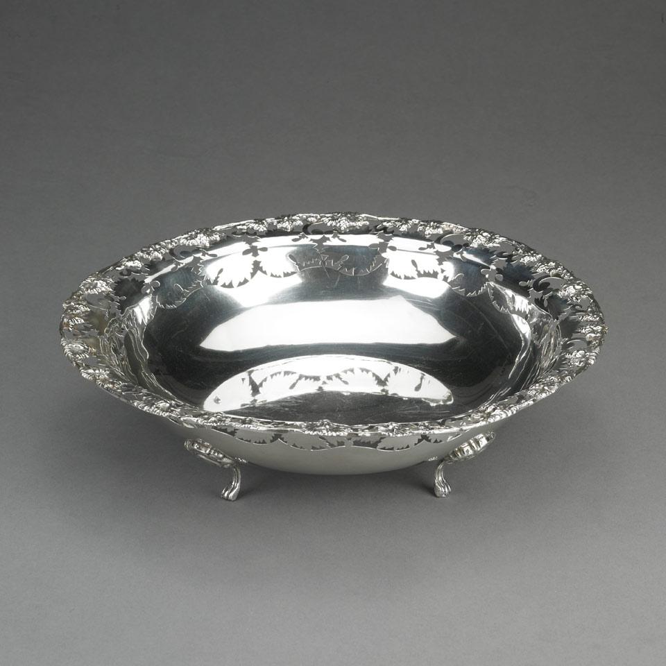 South American Silver Pierced Bowl, 20th century