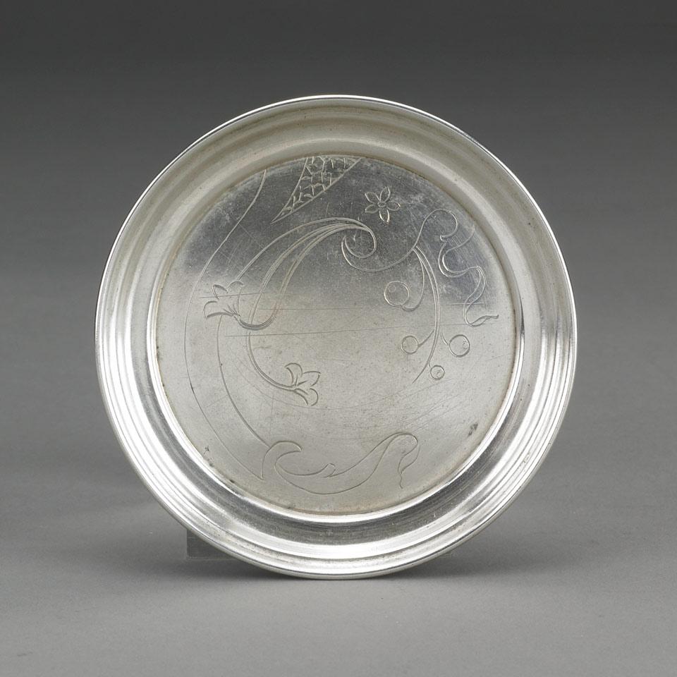 Russian Silver Wine Coaster, Moscow, 1908-17