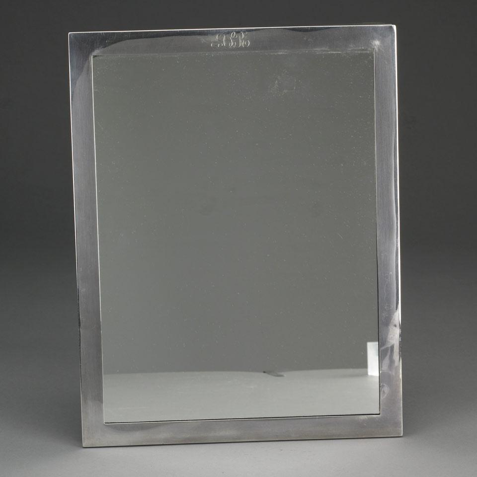 American Silver Framed Mirror, George A. Henckel & Co., New York, N.Y., 20th century