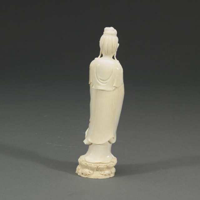 Ivory Carved Figure of Guanyin