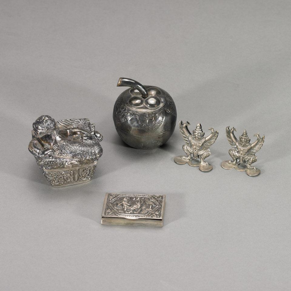 Group of South East Asian Silver Pieces