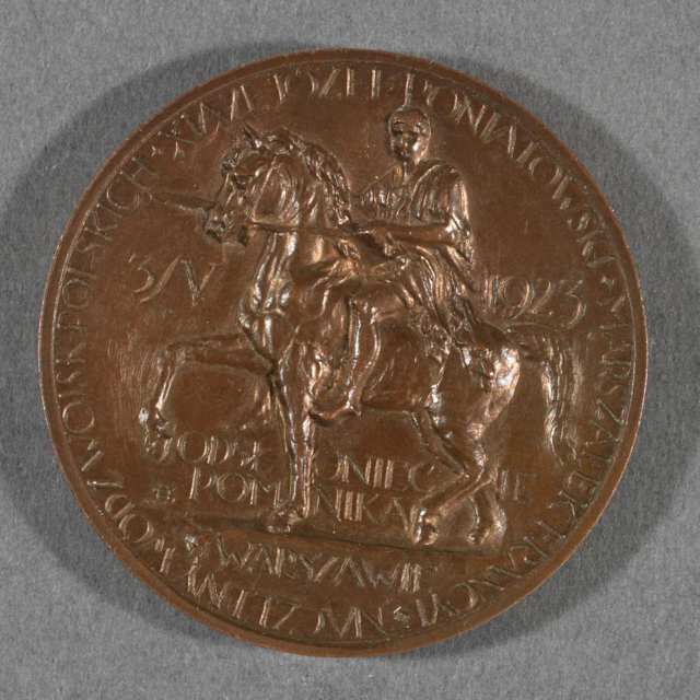 Ferdiand Foch, Marshal of Poland, Commemorative Bronze Medal, 1923
