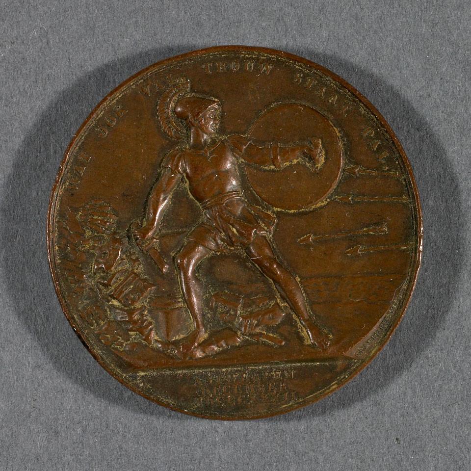 Siege of Antwerp, Belgian Bronze Medal, December, 1832