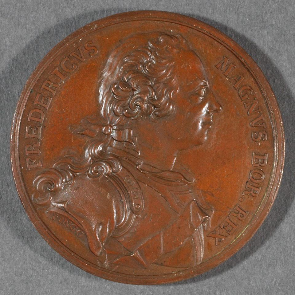 Austrian Military Copper Medal by Pingo, 1767
