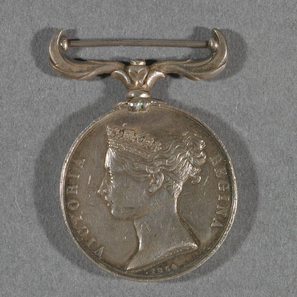 English Silver Crimea Medal, 1854