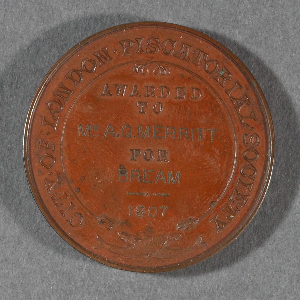 Piscatorial Society, London, Copper Medal, 1907