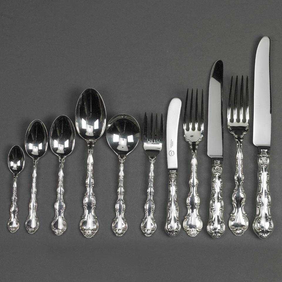 Canadian ‘Regency’ Silver Plated ‘Louis XV’ Pattern Flatware Service, Henry Birks & Sons, 20th century