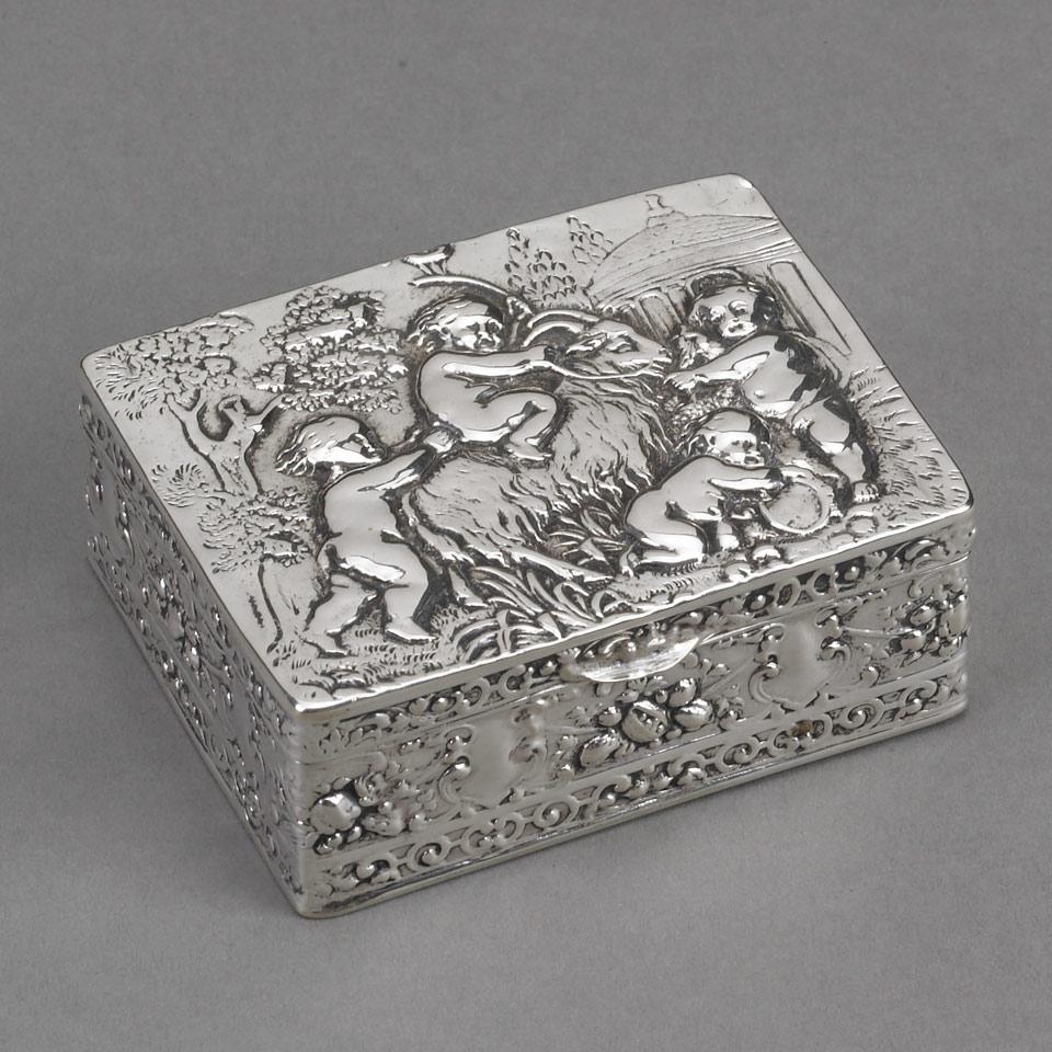 German Silver Trinket Box, Ludwig Neresheimer & Co, Hanau, c.1900