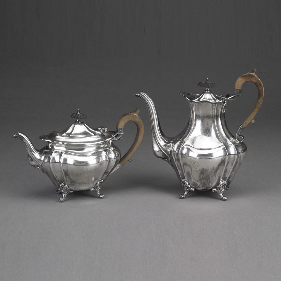 Canadian Silver Teapot and Coffee Pot, J.E. Ellis & Co., Toronto, Ont., c.1900