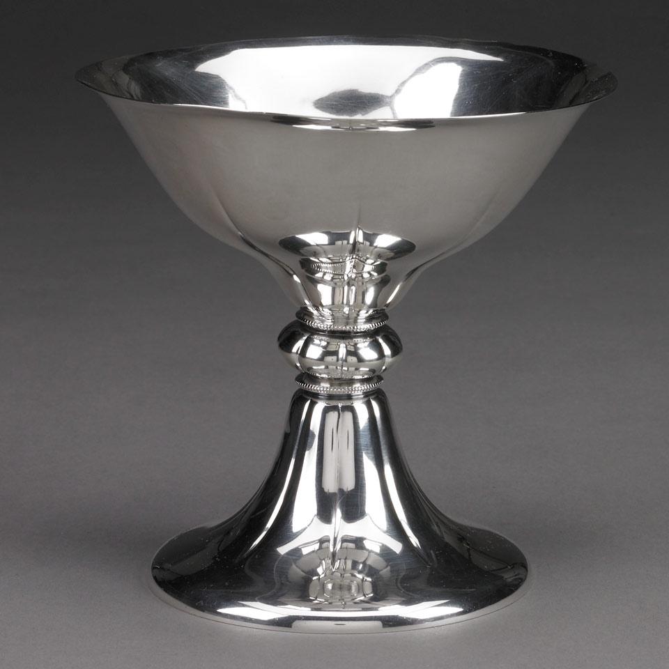 German Silver Footed Bowl, Wilhelm Binder, Schwäbisch Gmünd, early 20th century