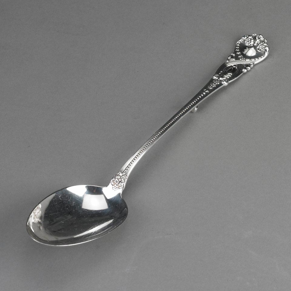 American Silver ‘St. James’ Pattern Serving Spoon, Tiffany & Co., New York, N.Y., c.1900