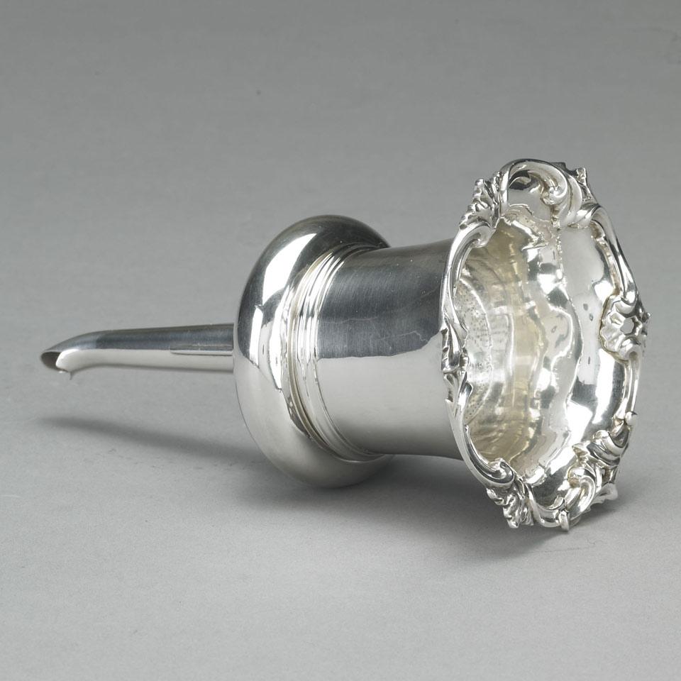 Victorian Silver Wine Funnel, Charles Reily & George Storer, London, 1850