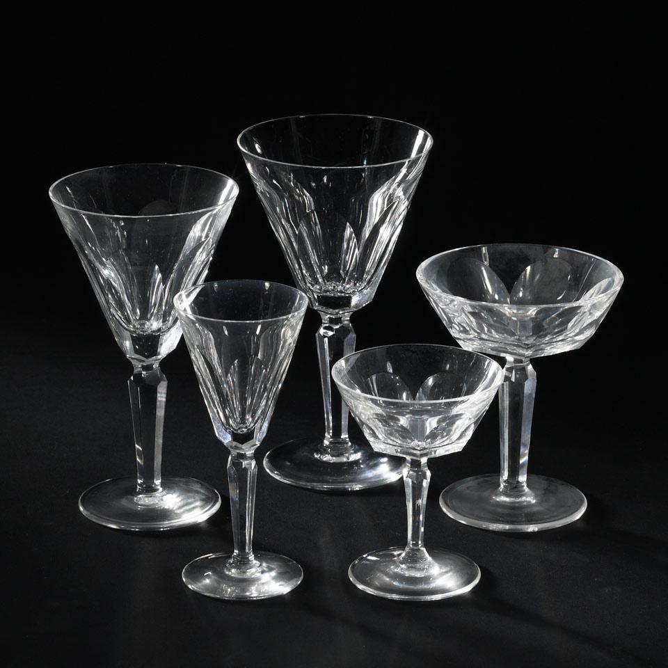 Waterford Cut Glass ‘Sheila’ Pattern Stemware Service, 20th century