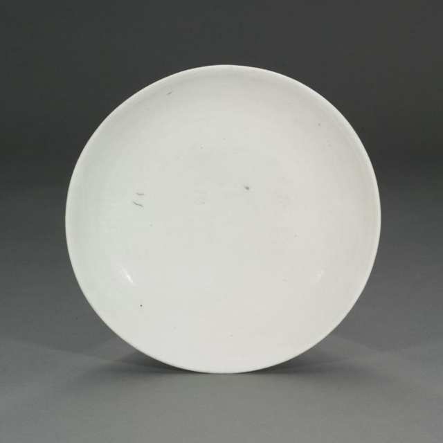 White Glazed Plate, Korean or China, 19th Century or Early