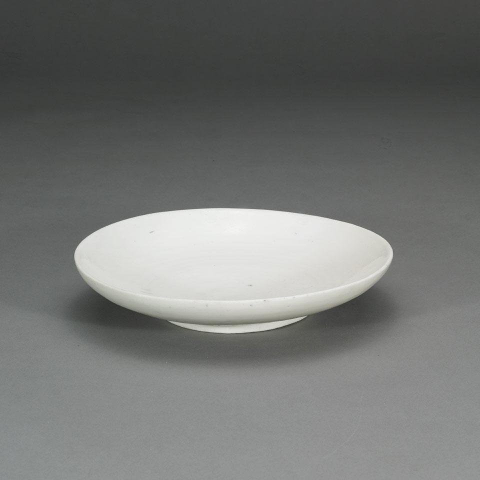 White Glazed Plate, Korean or China, 19th Century or Early