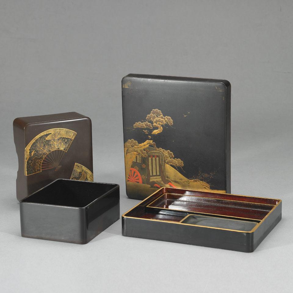 Two Lacquer Boxes, Meiji Period (1868-1913)