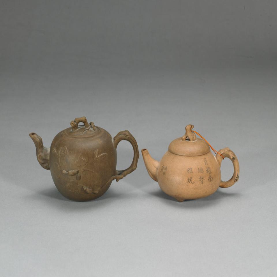Two Yixing Ceramic Teapots