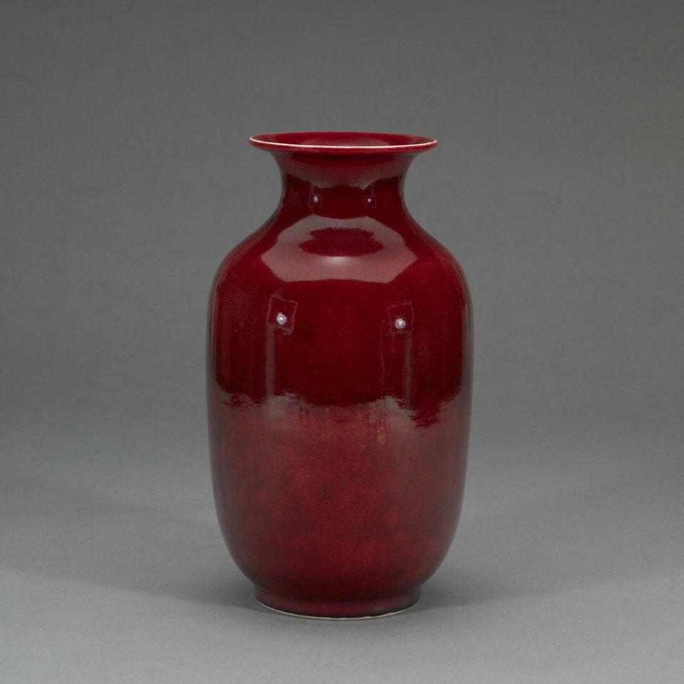 Ox-blood Rouleau Vase