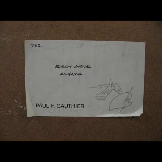 PAUL F. GAUTHIER (CANADIAN, 1937-)  