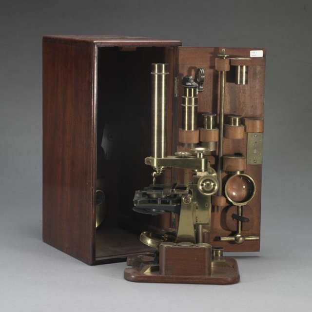 Andrew Ross, London, Lacquered Brass Monocular Microscope, No. 67, c.1850